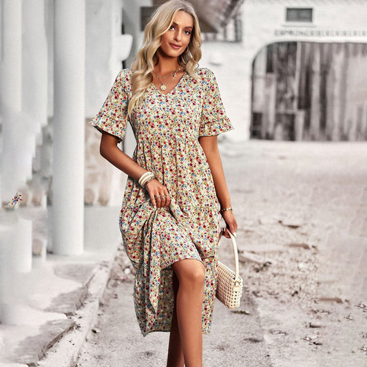 Floral Midi Dress | Casual | Comfortable and Coole