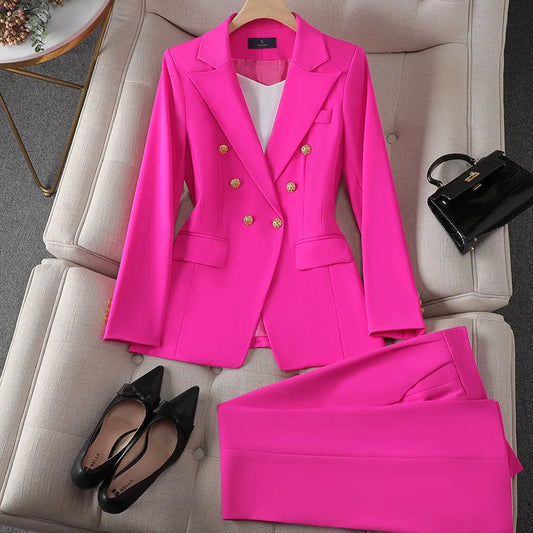 Blazer and Pants Suit for Women | Multicolor | Polyester | Professional and Elegant